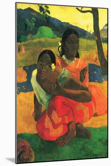 When You Hear-Paul Gauguin-Mounted Art Print