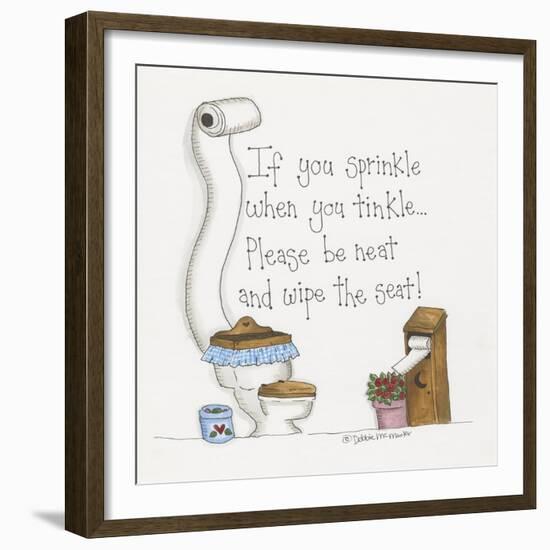 When You Tinkle-Debbie McMaster-Framed Giclee Print