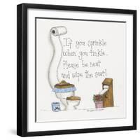 When You Tinkle-Debbie McMaster-Framed Giclee Print