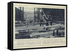 Where an Army of Workers Toil for the Fleet-null-Framed Stretched Canvas