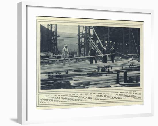 Where an Army of Workers Toil for the Fleet-null-Framed Photographic Print