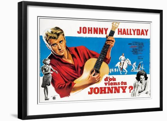 Where are You From, Johnny?, French Poster Art, 1963-null-Framed Art Print