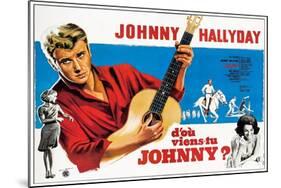 Where are You From, Johnny?, French Poster Art, 1963-null-Mounted Art Print