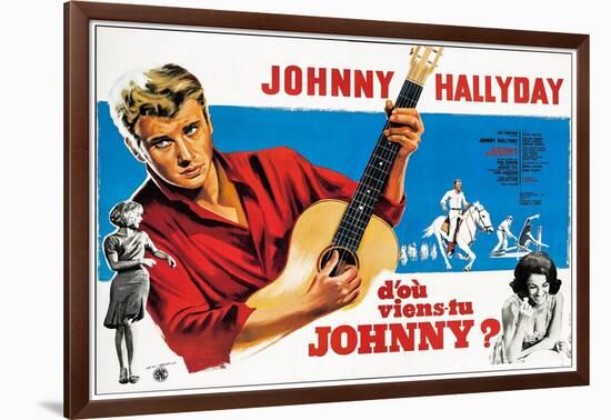 Where are You From, Johnny?, French Poster Art, 1963-null-Framed Art Print