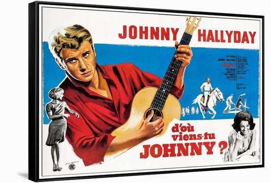 Where are You From, Johnny?, French Poster Art, 1963-null-Framed Stretched Canvas