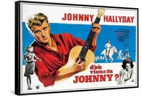 Where are You From, Johnny?, French Poster Art, 1963-null-Framed Stretched Canvas