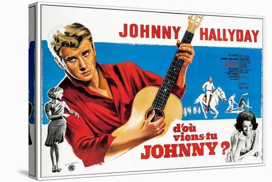 Where are You From, Johnny?, French Poster Art, 1963-null-Stretched Canvas