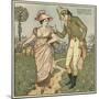 Where are You Going To, My Pretty Maid?-Walter Crane-Mounted Giclee Print