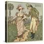 Where are You Going To, My Pretty Maid?-Walter Crane-Stretched Canvas