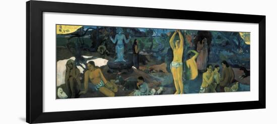 Where Do We Come From? Where are We? Where are We Going?-Paul Gauguin-Framed Art Print