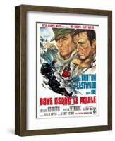 Where Eagles Dare, (AKA Dove Osano Le Aquile), from Left: Clint Eastwood, Richard Burton, 1968-null-Framed Art Print