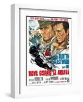 Where Eagles Dare, (AKA Dove Osano Le Aquile), from Left: Clint Eastwood, Richard Burton, 1968-null-Framed Art Print