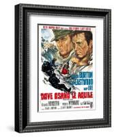 Where Eagles Dare, (AKA Dove Osano Le Aquile), from Left: Clint Eastwood, Richard Burton, 1968-null-Framed Art Print