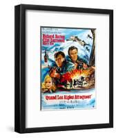 Where Eagles Dare, from Left, Mary Ure, Richard Burton, Clint Eastwood, 1968-null-Framed Art Print