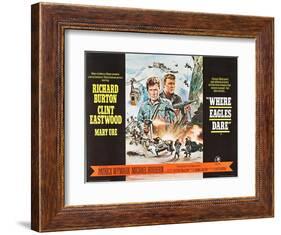 Where Eagles Dare, UK Movie Poster, 1968-null-Framed Art Print