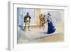 Where East Meets West-Charles Marion Russell-Framed Art Print