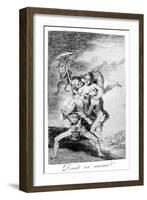 Where Is Mother Going?, 1799-Francisco de Goya-Framed Giclee Print