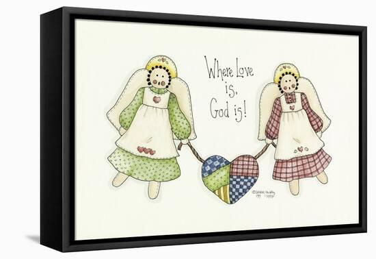 Where Love Is Angel-Debbie McMaster-Framed Stretched Canvas