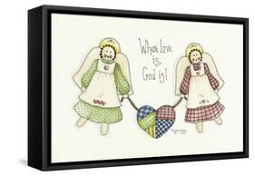 Where Love Is Angel-Debbie McMaster-Framed Stretched Canvas