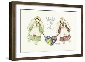 Where Love Is Angel-Debbie McMaster-Framed Giclee Print