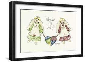 Where Love Is Angel-Debbie McMaster-Framed Giclee Print