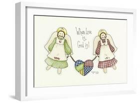 Where Love Is Angel-Debbie McMaster-Framed Giclee Print