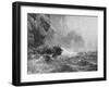 'Where Nought Is Heard But Lashing Wave And Sea-Birds' Cry', c1880, (1912)-Peter Graham-Framed Giclee Print