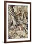 ..Where Often You and I Upon Faint Primrose-Beds Were Wont to Lie-Arthur Rackham-Framed Giclee Print