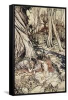 ..Where Often You and I Upon Faint Primrose-Beds Were Wont to Lie-Arthur Rackham-Framed Stretched Canvas
