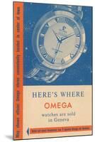 Where Omega Watches are Sold-null-Mounted Art Print