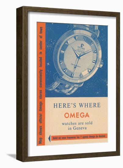 Where Omega Watches are Sold-null-Framed Art Print