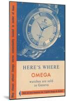 Where Omega Watches are Sold-null-Mounted Art Print