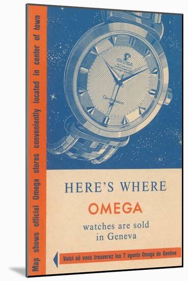 Where Omega Watches are Sold-null-Mounted Art Print