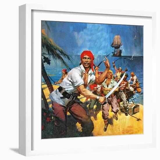 Where Once Buccaneers Reigned. When Pirates Controlled the West Indies.-McConnell-Framed Giclee Print