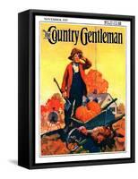 "Where's That Turkey?," Country Gentleman Cover, November 1, 1927-William Meade Prince-Framed Stretched Canvas