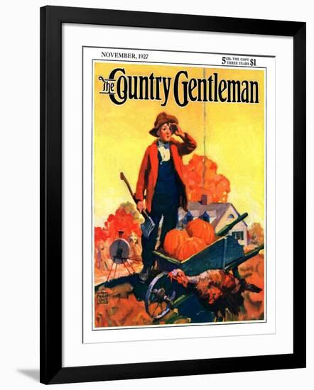 "Where's That Turkey?," Country Gentleman Cover, November 1, 1927-William Meade Prince-Framed Giclee Print