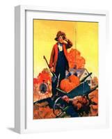 "Where's That Turkey?,"November 1, 1927-William Meade Prince-Framed Giclee Print