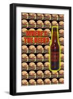 Where's the Beer-null-Framed Art Print