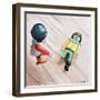 Where's Your Leg?-Jennifer Redstreake Geary-Framed Art Print