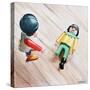 Where's Your Leg?-Jennifer Redstreake Geary-Stretched Canvas