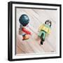 Where's Your Leg?-Jennifer Redstreake Geary-Framed Art Print