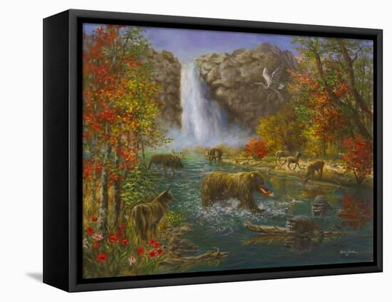 Where the Animals Play-Nicky Boehme-Framed Stretched Canvas