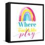 Where the Cool Kids Play-Enya Todd-Framed Stretched Canvas