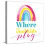 Where the Cool Kids Play-Enya Todd-Stretched Canvas