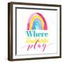 Where the Cool Kids Play-Enya Todd-Framed Art Print