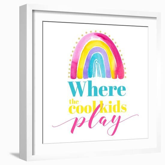 Where the Cool Kids Play-Enya Todd-Framed Art Print