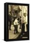 Where the Newsboy's Money Goes-Lewis Wickes Hine-Framed Stretched Canvas