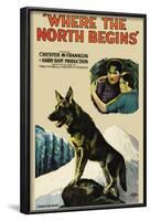 Where the North Begins-null-Framed Art Print