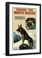 Where the North Begins-null-Framed Art Print