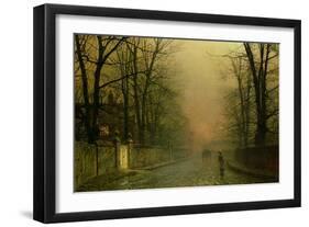 Where the Pale Moonbeams Linger-John Atkinson Grimshaw-Framed Giclee Print